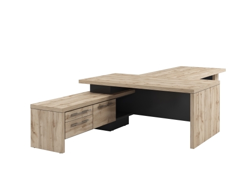 Стол руководителя с опорной тумбой Т-918.0000Л с брифингом Стол руководителя с опорной тумбой Т-918.0000Л с брифингом