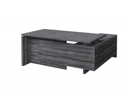 Стол с опорной тумбой FI-117L.DD Древесина Графит Стол с опорной тумбой FI-117L.DD Древесина Графит