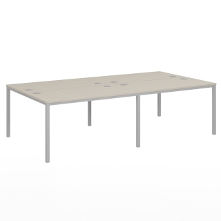 Бенч-система на 4 рабочих места, на металлокаркасе типа Lite VL-51 Бенч-система на 4 рабочих места, на металлокаркасе типа Lite VL-51