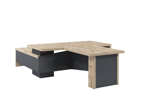 Стол руководителя с опорной тумбой Т-820.0000ПР (R) с брифингом Стол руководителя с опорной тумбой Т-820.0000ПР (R) с брифингом