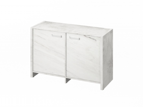 Тумба двухсекционная FI-12-02.G Хромикс белый/Мрамор Леванто белый Тумба двухсекционная FI-12-02.G Хромикс белый/Мрамор Леванто белый