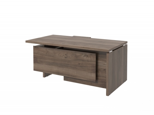 Стол с опорной тумбой FI-117R.DD Орех Пацифик Табак Стол с опорной тумбой FI-117R.DD Орех Пацифик Табак