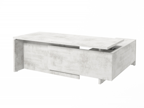 Стол с опорной тумбой FB-121L.DD (L) Хромикс белый Стол с опорной тумбой FB-121L.DD (L) Хромикс белый