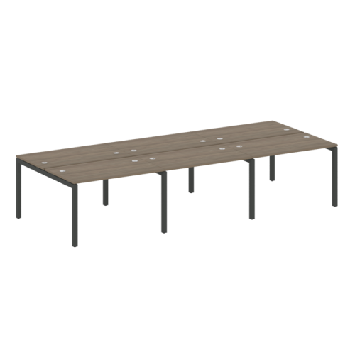 Бенч-система на 6 рабочих мест на П-обр. м/к Metal System Quattro 50БП.СМ-6.2 фото 3