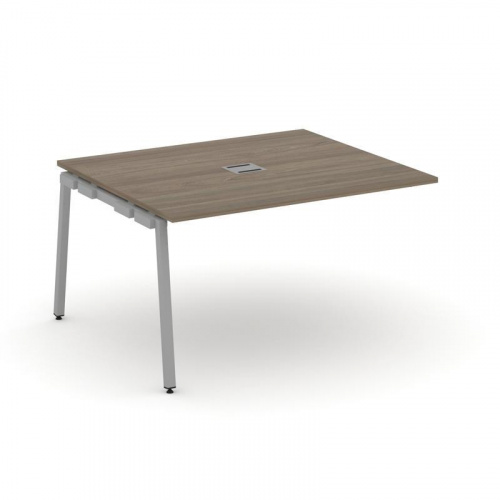 Style Project Проходной наб. элем. перег. стола SN-4A.NSPRG-033 Дуб Табак/Металл Белый 1380*1180*750 фото 2