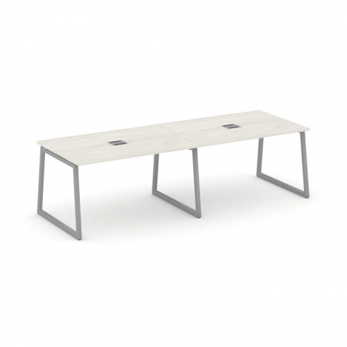 Style Project Стол переговорный SN-4T1.SPRG-011 Акация Лорка/Металл Антрацит/Заглушка Металл Антраци фото 12