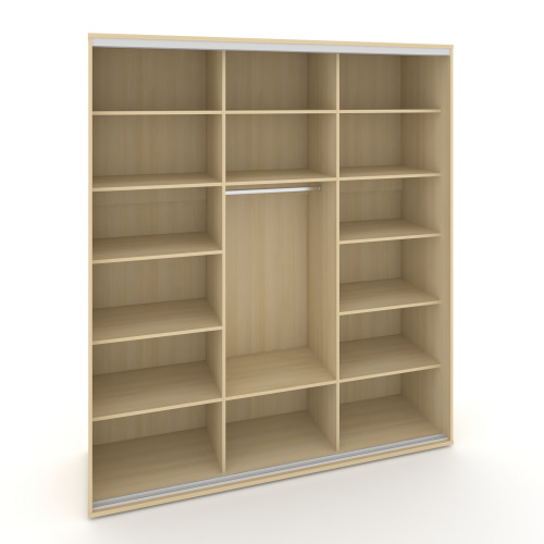 Корпус 3-х секционного шкафа высокого L=2519мм Maris SH.K3-7.1 K4