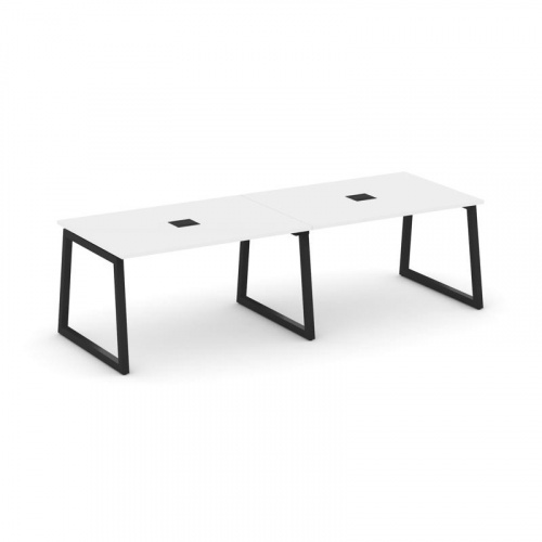 Style Project Стол переговорный SN-5T1.SPRG-012 Акация Лорка/Металл Антрацит/Заглушка Металл Антраци фото 9