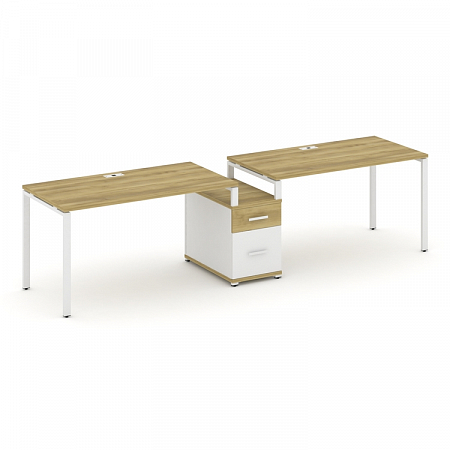 Бенч-система на 2 места с 1 опорной тумбой Concept CN.ORS-307