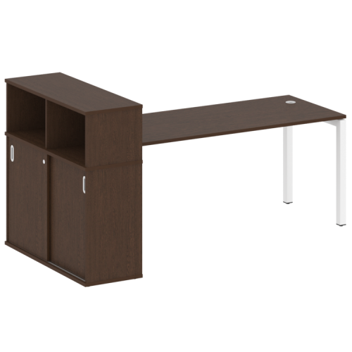 Стол офисный с шкафом-купе на П-обр. м/к Metal System Quattro 50БП.РС-СШК-3.5 фото 6 Стол офисный с шкафом-купе на П-обр. м/к Metal System Quattro 50БП.РС-СШК-3.5 фото 6