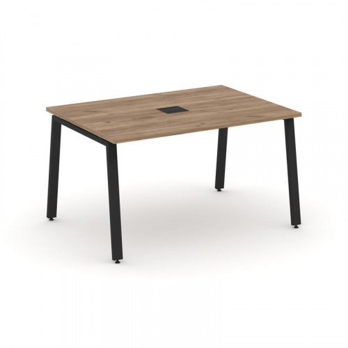 Style Project Стол переговорный SN-6A.SPRG-003 Дуб Табак/Металл Белый 1380*980*750 фото 4