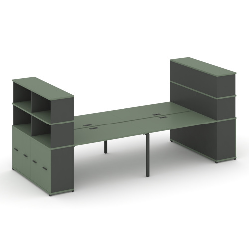 Бенч-система с опорными распашными шкафами Concept CN.DRS-275 фото 2
