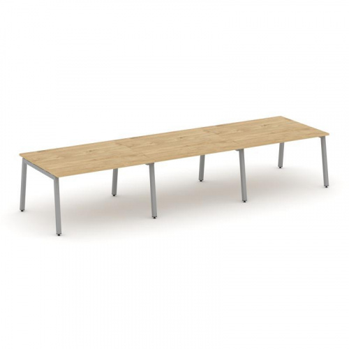 Style Project Стол переговорный SN-5A.SPRG-052.3 Дуб Наварра/Металл Белый 3540*1180*750 фото 9 Style Project Стол переговорный SN-5A.SPRG-052.3 Дуб Наварра/Металл Белый 3540*1180*750 фото 9