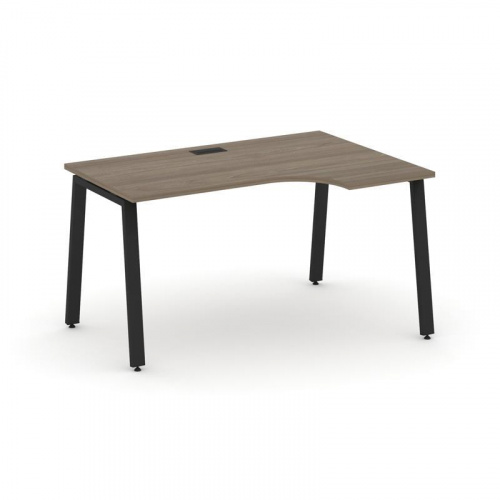 Style Project Стол рабочий эргоном. SN-6A.SPA-022(R) Антрацит/Металл Белый 1580*800/980*750 фото 6 Style Project Стол рабочий эргоном. SN-6A.SPA-022(R) Антрацит/Металл Белый 1580*800/980*750 фото 6