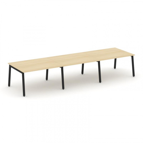 Style Project Стол переговорный SN-5A.SPRG-052.3 Дуб Наварра/Металл Белый 3540*1180*750 фото 2 Style Project Стол переговорный SN-5A.SPRG-052.3 Дуб Наварра/Металл Белый 3540*1180*750 фото 2