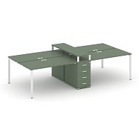 Бенч-система на 4 места с 1 опорной тумбой Concept CN.DRS-436