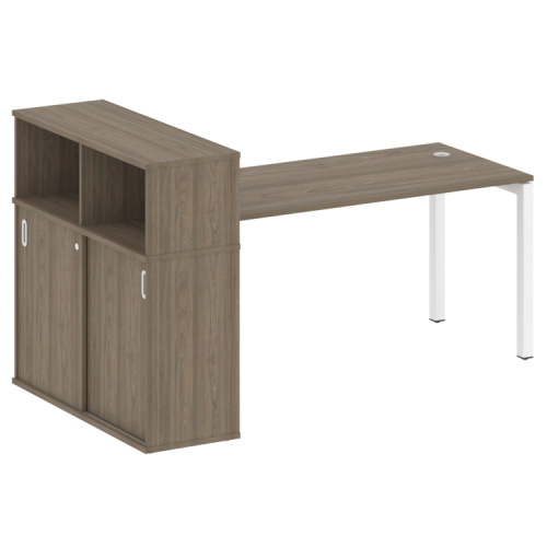 Стол офисный с шкафом-купе на П-обр. м/к Metal System Quattro 50БП.РС-СШК-3.4 фото 3 Стол офисный с шкафом-купе на П-обр. м/к Metal System Quattro 50БП.РС-СШК-3.4 фото 3