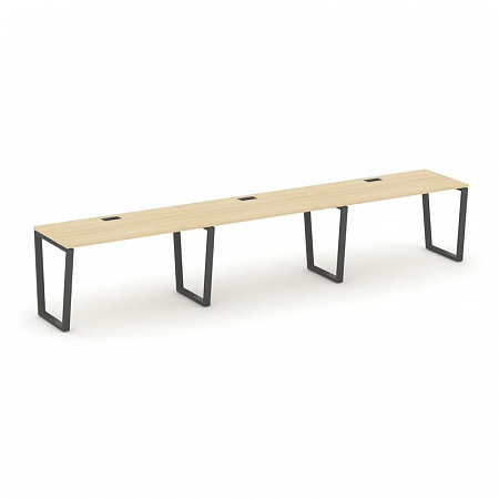 Style Project Рабочая станция 1 сторон. SN-6T2.ORS-042 Акация Лорка/Металл Антрацит/Заглушка Пластик