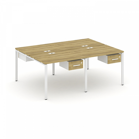 Бенч-система на 4 места с подвесными тумбами Concept CN.DRS-129