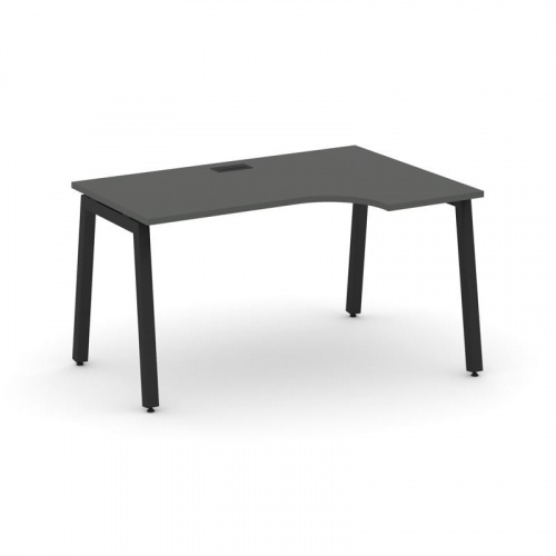 Style Project Стол рабочий эргоном. SN-5A.SPA-002(R) Дуб Табак/Металл Антрацит 1580*600/980*750 фото 14