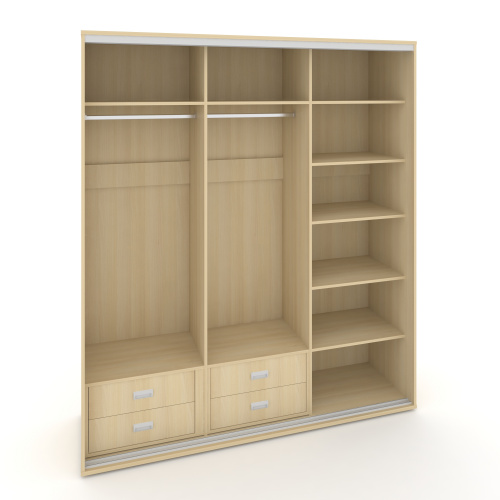 Корпус 3-х секционного шкафа высокого L=2369мм Maris SH.K3-6.1 K3