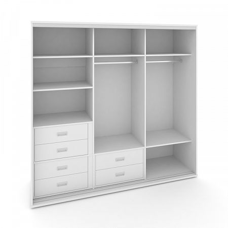 Корпус 3-х секционного шкафа низкого L=1619мм Maris SH.K3-1.2 K7