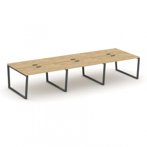 Style Project Рабочая станция 2-х сторон. SN-6T2.DRS-073 Акация Лорка/Металл Антрацит/Заглушка Пласт фото 22