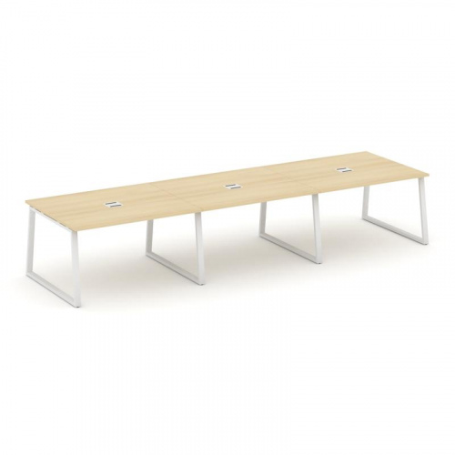 Style Project Стол переговорный SN-6T1.SPRG-053 Акация Лорка/Металл Антрацит/Заглушка Металл Антраци фото 22