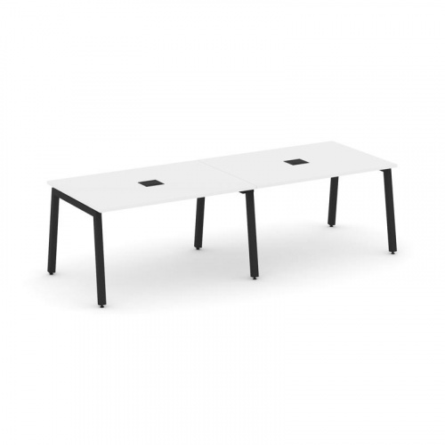 Style Project Стол переговорный SN-5A.SPRG-013 Антрацит/Металл Белый 2760*980*750 фото 3 Style Project Стол переговорный SN-5A.SPRG-013 Антрацит/Металл Белый 2760*980*750 фото 3