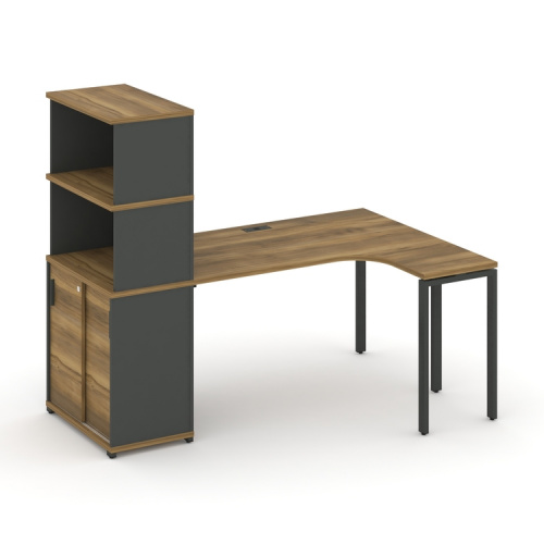 Стол эргономичный с опорным шкафом-купе Concept CN.SA-221(R) Стол эргономичный с опорным шкафом-купе Concept CN.SA-221(R)