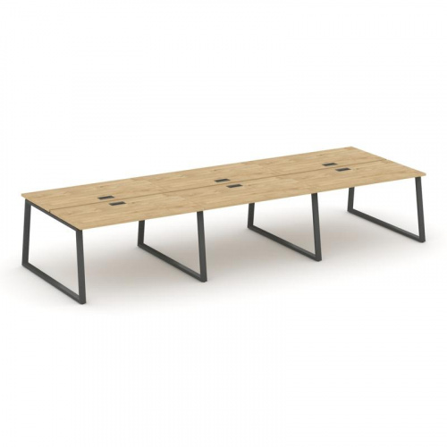 Style Project Рабочая станция 2-х сторон. SN-6T1.DRS-081 Акация Лорка/Металл Антрацит/Заглушка Пласт фото 22