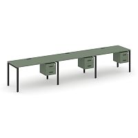 Бенч-система на 3 места с подвесными тумбами Concept CN.ORS-134