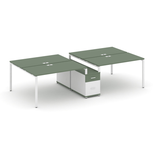 Бенч-система на 4 места с опорной тумбой Concept CN.DRS-313 фото 5