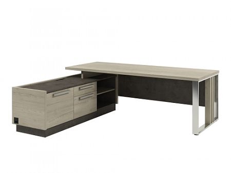 Стол для руководителя с опорной тумбой Z-422Л.1000 с блоком розеток