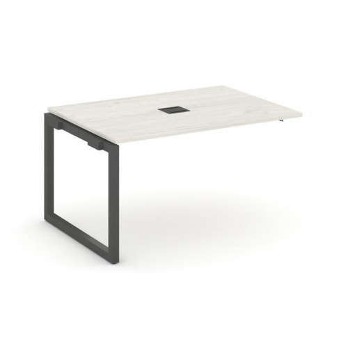 Style Project Проходной наб. элем. перег. стола SN-5O.NSPRG-001 Дуб Наварра/Металл Белый 980*980*750 фото 21