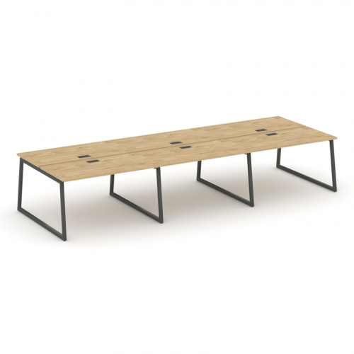 Style Project Рабочая станция 2-х сторон. SN-4T1.DRS-073 Акация Лорка/Металл Антрацит/Заглушка Пласт фото 11