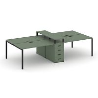 Бенч-система на 4 места с 1 опорной тумбой Concept CN.DRS-433