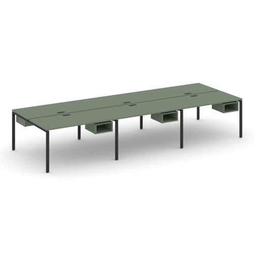 Бенч-система на 6 мест с подвесными тумбами Concept CN.DRS-141