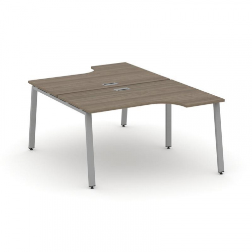 Style Project Рабочая станция эргоном. SN-6A.DRPA-011 Дуб Наварра/Металл Антрацит 1380*1432/1992*750 фото 3