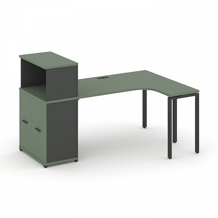 Стол эргономичный с опорным распашным шкафом Concept CN.SA-213(R)