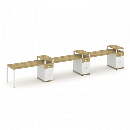 Бенч-система на 3 места с 3 опорными тумбами Concept CN.ORS-463