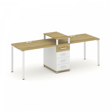 Бенч-система на 2 места с 1 опорной тумбой Concept CN.ORS-417