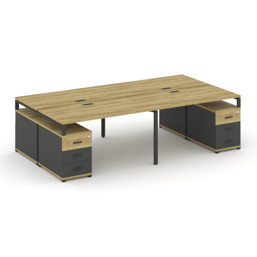 Бенч-система на 4 места с 2 опорными тумбами Concept CN.DRS-327 фото 4 Бенч-система на 4 места с 2 опорными тумбами Concept CN.DRS-327 фото 4