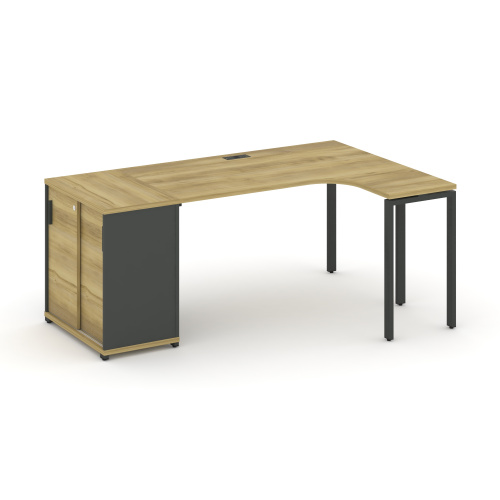 Стол эргономичный с опорным шкафом-купе Concept CN.SA-217(R) Стол эргономичный с опорным шкафом-купе Concept CN.SA-217(R)
