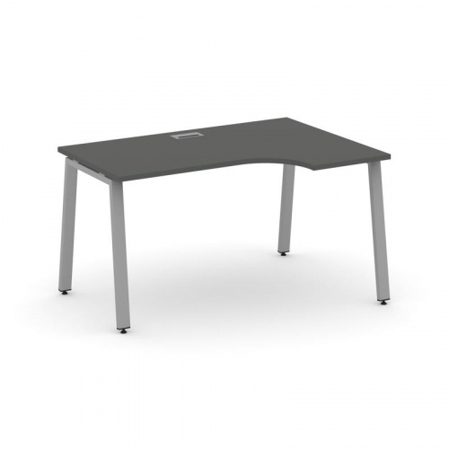 Style Project Стол рабочий эргоном. SN-6A.SPA-022(R) Антрацит/Металл Белый 1580*800/980*750 фото 4 Style Project Стол рабочий эргоном. SN-6A.SPA-022(R) Антрацит/Металл Белый 1580*800/980*750 фото 4