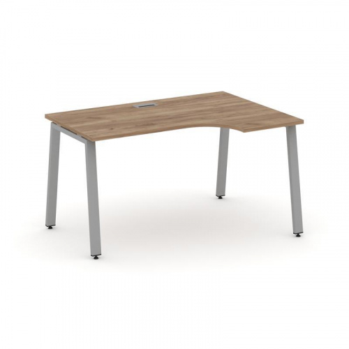 Style Project Стол рабочий эргоном. SN-6A.SPA-022(R) Антрацит/Металл Белый 1580*800/980*750 фото 2 Style Project Стол рабочий эргоном. SN-6A.SPA-022(R) Антрацит/Металл Белый 1580*800/980*750 фото 2