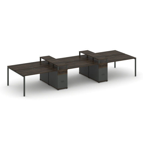 Бенч-система на 6 мест с 2 опорными тумбами Concept CN.DRS-471 фото 3