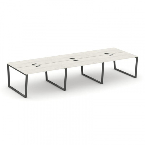 Style Project Рабочая станция 2-х сторон. SN-6T2.DRS-073 Акация Лорка/Металл Антрацит/Заглушка Пласт фото 24