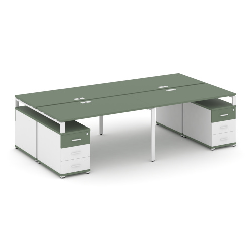 Бенч-система на 4 места с 2 опорными тумбами Concept CN.DRS-327 фото 5 Бенч-система на 4 места с 2 опорными тумбами Concept CN.DRS-327 фото 5