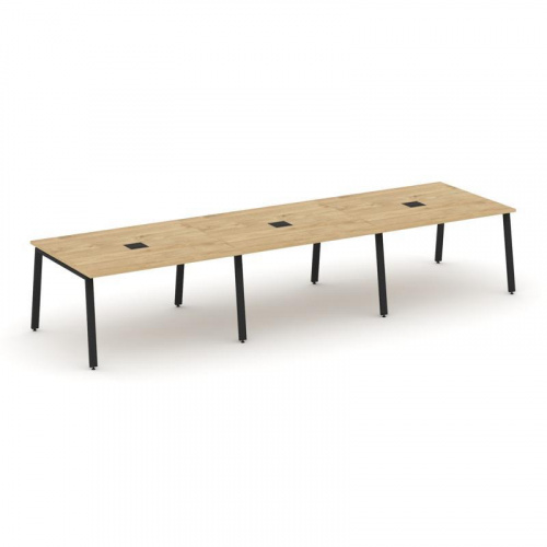 Style Project Стол переговорный SN-6A.SPRG-053 Дуб Табак/Металл Белый 4410*1180*750 фото 13 Style Project Стол переговорный SN-6A.SPRG-053 Дуб Табак/Металл Белый 4410*1180*750 фото 13